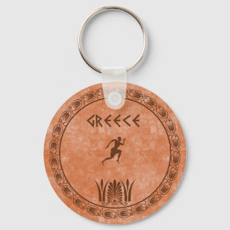 cyrcle greek design key ring