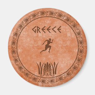 cyrcle greek design magnet
