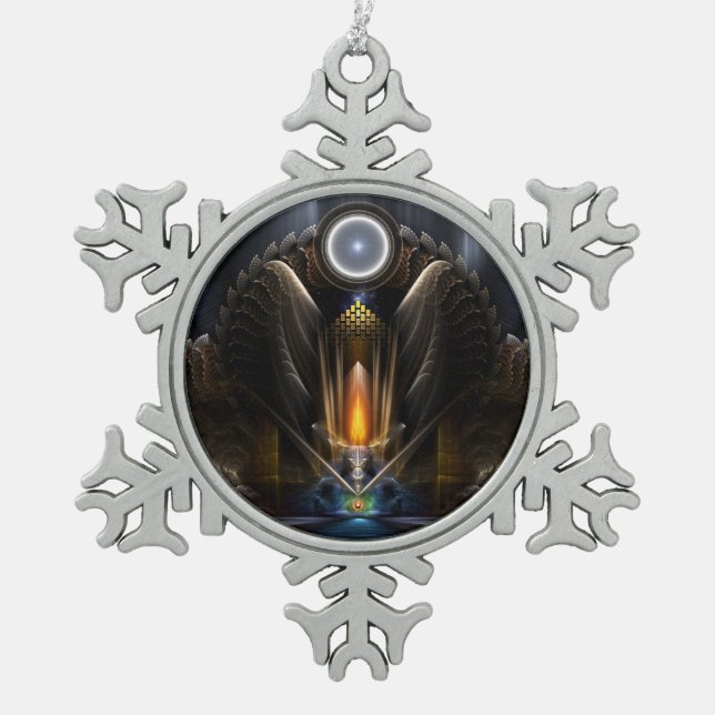 Cyritous, Temple Orb Of Karinos Snowflake Ornament (Front)