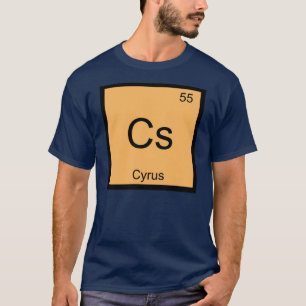 Cyrus Name Chemistry Element Periodic Table T-Shirt
