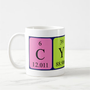 Cyrus periodic table name mug