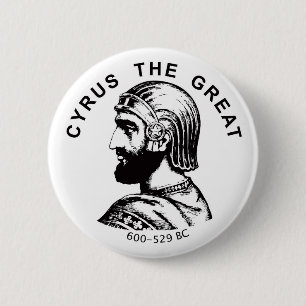 Cyrus the Great kourosh bozorg round button