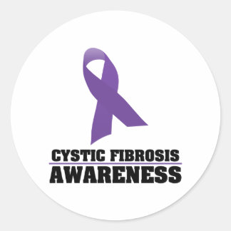 Cystic Fibrosis Awareness Classic Round Sticker