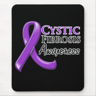 Cystic Fibrosis Awareness Ribbon Mouse Pad