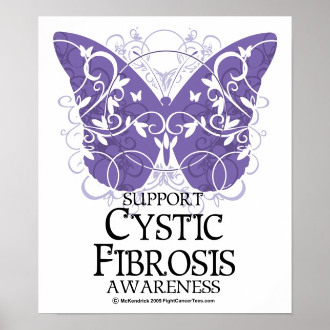 Cystic Fibrosis Butterfly Poster (Front)