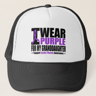 Cystic Fibrosis I Wear Purple For My Granddaughter Trucker Hat