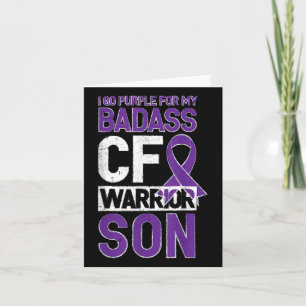 Cystic Fibrosis Shirt Cf Warrior Son Cf Awareness  Card