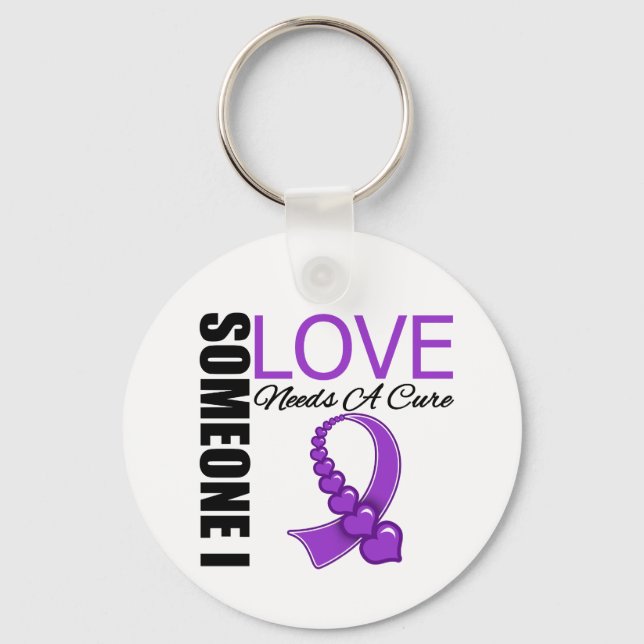 Cystic Fibrosis Someone I Love Needs A Cure Key Ring (Front)