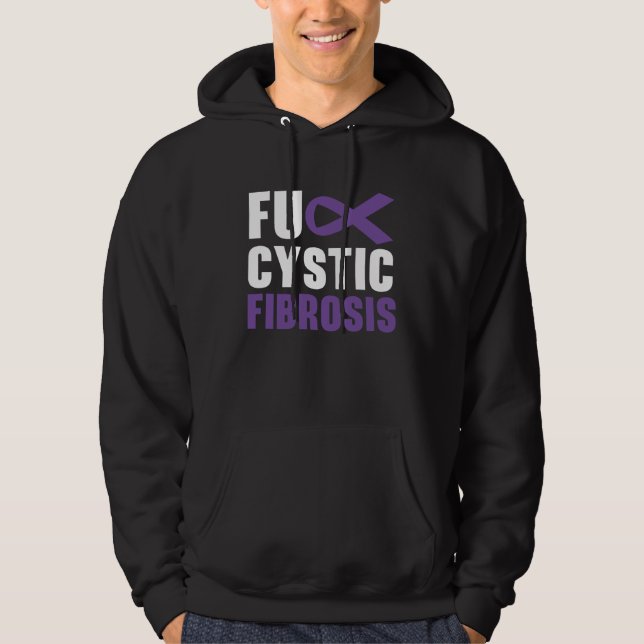 Cystic Fibrosis Warrior Cystic Fibrosis Awareness  Hoodie (Front)