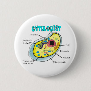 Cytologist Human Cell Drawing Gifts 6 Cm Round Badge