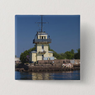 Czar Peter the Greats Naval fortress town 15 Cm Square Badge