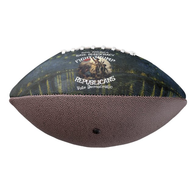 Czar Rue Liar Trump POTUS Patriotic MAGA Train WH Football (Rotated 270)