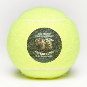 Czar Rue Liar Trump POTUS Patriotic MAGA Train WH Tennis Balls