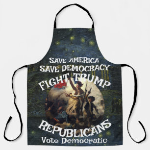 Czar Rue Liar Trump Republican Party USA America Apron