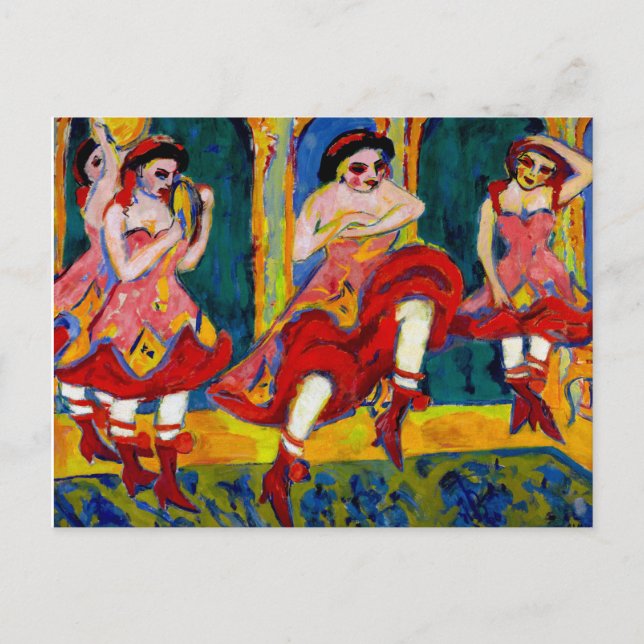 Czardas Dancers by Kirchner Postcard (Front)