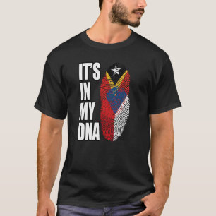 Czech And Timorese Mix DNA Flag Heritage T-Shirt