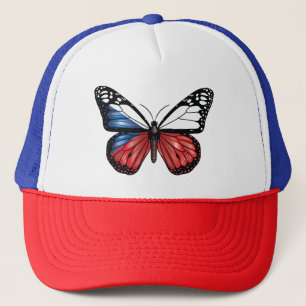Czech butterfly monarch flag trucker hat