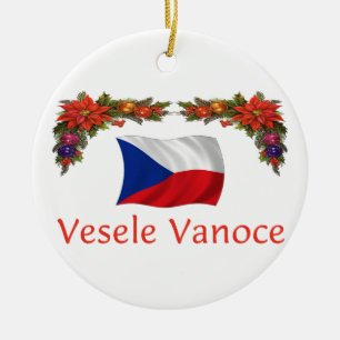 Czech Christmas Ceramic Tree Decoration
