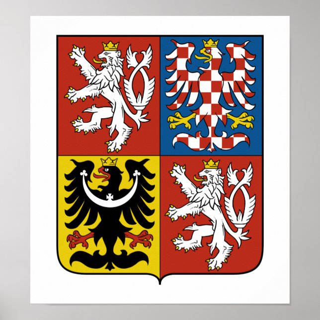 Czech Coat Of Arms Poster (Front)