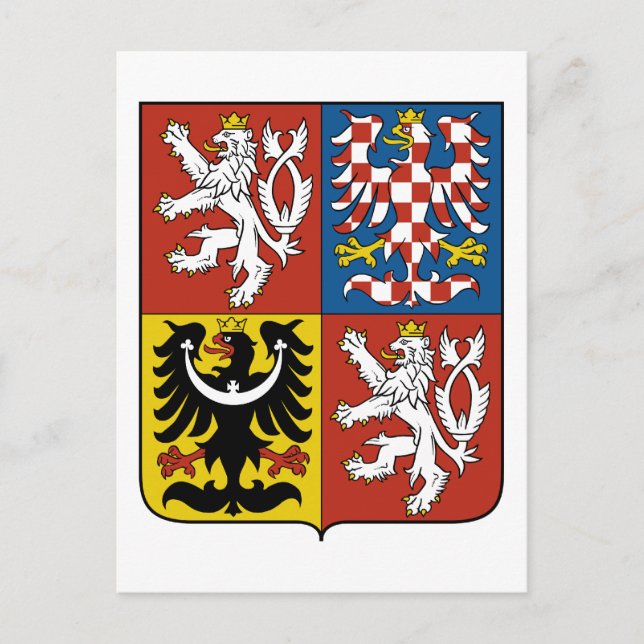 czech emblem postcard (Front)