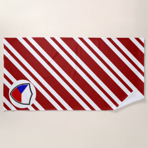 Czech flag beach towel