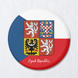 Czech flag & Czech Republic holiday/sports fans Magnet