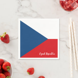 Czech flag & Czech Republic party Czechia /sports Napkin