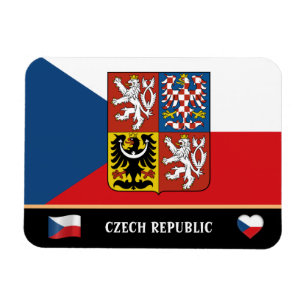 Czech Flag & Czechia country travel/Czech Republic Magnet