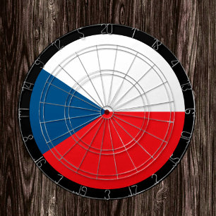 Czech Flag Dartboard & darts / game board