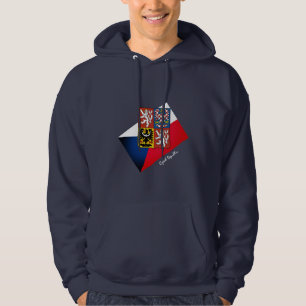 Czech flag, Emblem & Czech Republic fashion /sport Hoodie