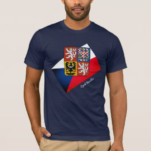 Czech flag, Emblem & Czech Republic fashion /sport T-Shirt