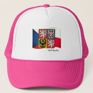 Czech flag, Emblem & Czech Republic fashion /sport Trucker Hat