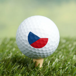 Czech Flag, Flag of Czech Republic Golf Balls