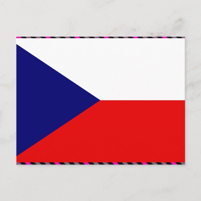 Czech Flag Postcard (Front)