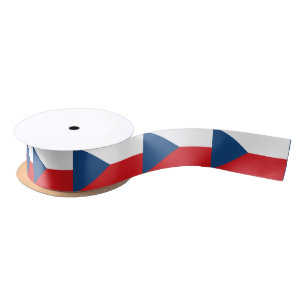 Czech flag ribbon satin ribbon