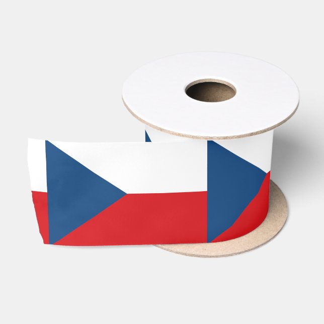Czech Flag Satin Ribbon (Spool)