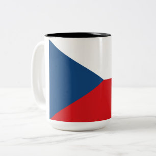 Czech Flag Two-Tone Coffee Mug