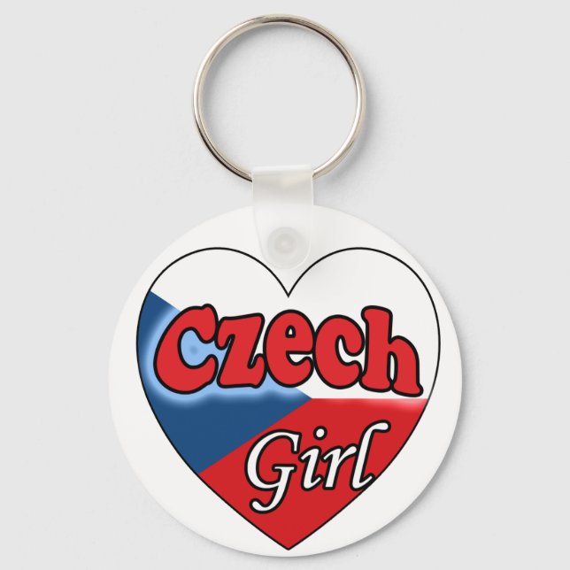 Czech Girl Key Ring (Front)