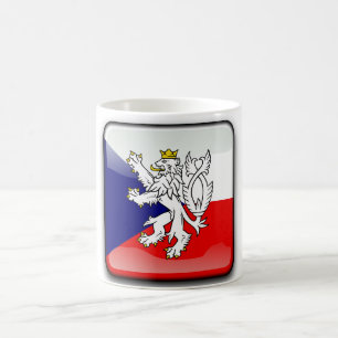 Czech glossy flag coffee mug
