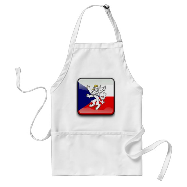 Czech glossy flag standard apron (Front)