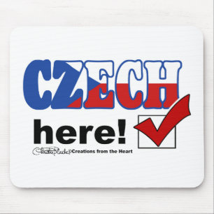 Czech Here (light) Mouse Pad
