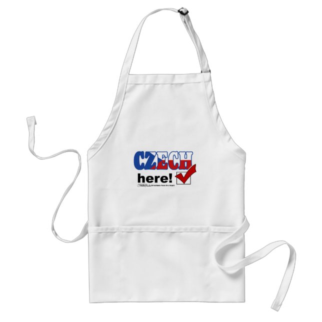 Czech Here (light) Standard Apron (Front)