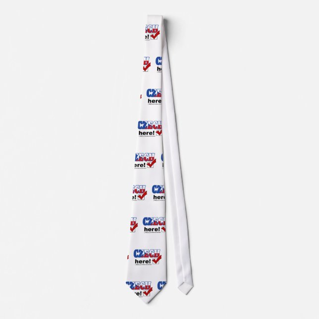 Czech Here (light) Tie (Front)