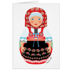 Czech Matryoshka Card