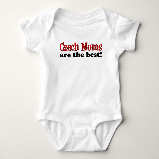 Czech Moms Are The Best Baby Bodysuit (Front)