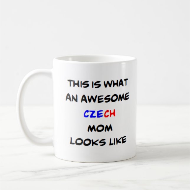 czech mum, awesome coffee mug (Left)