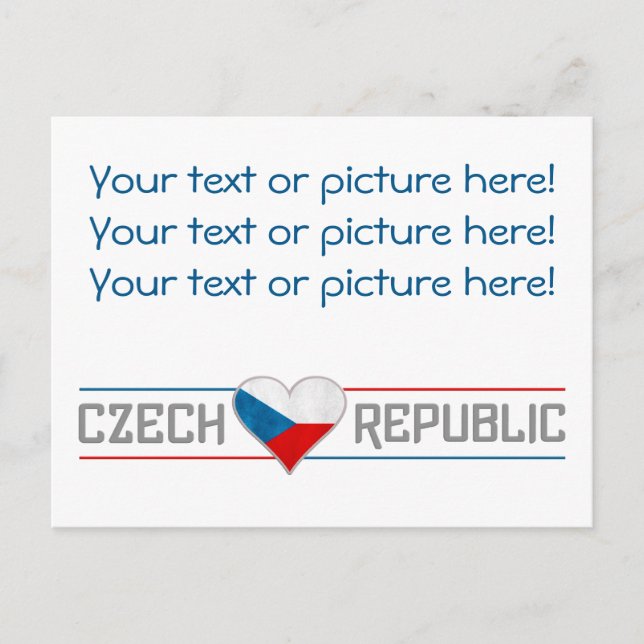 CZECH postcard - customise! (Front)
