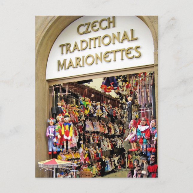 Czech Puppets Postcard (Front)