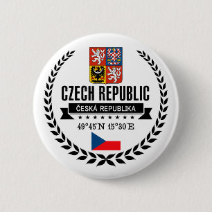 Czech Republic 6 Cm Round Badge