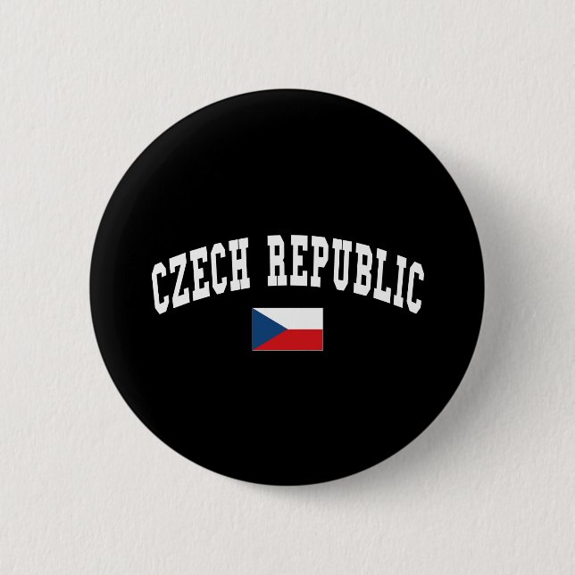 CZECH REPUBLIC 6 CM ROUND BADGE (Front)